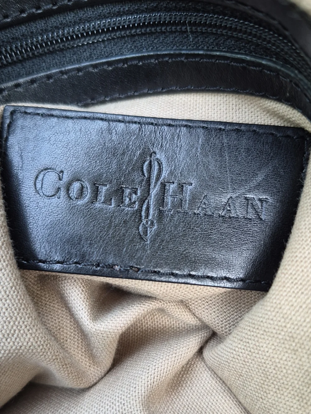 Vintage Cole Haan Woven Blue Leather tote Crossbody Tote Bag
